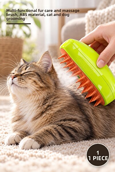 Yenilig 1 Piece Steam Cat Comb – Multifunctional Hair Care and Massage Brush,...