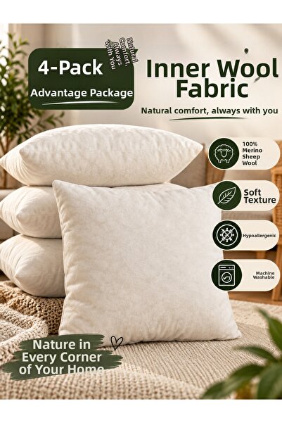 sadevia yün Advantage Pack of 4 - 100% Natural Merino Lamb Wool Antiallergeni...