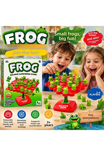 TRUST STORE Frog Balance Game Place the Frogs Keep the Balance Tip the Tower