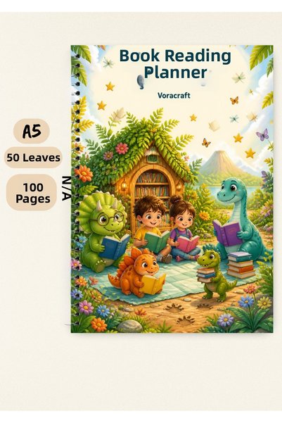 VORACRAFT Children's Book Reading Chart Notebook A5 50 Sheets 100 Pages Wire ...
