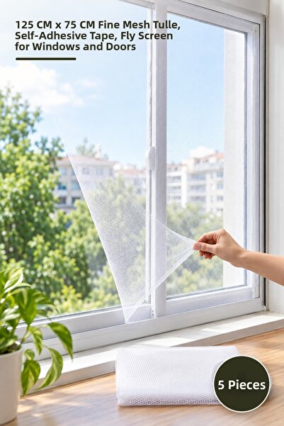 Yenilig 5 τεμάχια αυτοκόλλητης μονοκόμματης σίτας εντόμων – 125 CM X 75 CM λε...