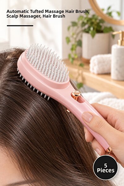 Yenilig 5 Pieces of Hair Massage Combs – Automatic Massage Hair Brush with Bu...