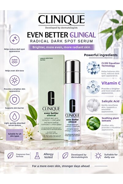 Clinique Even Better Clinical Radical Dark Spot 30 ml – Anti-Dark Spot Skin T...