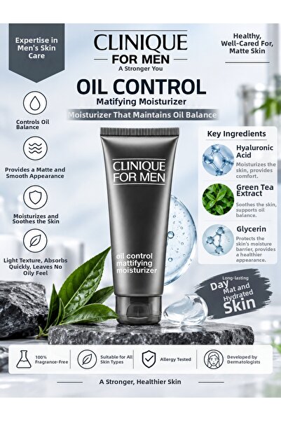 Clinique For Men Moisturizer 100 ml – Refreshing Moisturizing Gel That Doesn'...