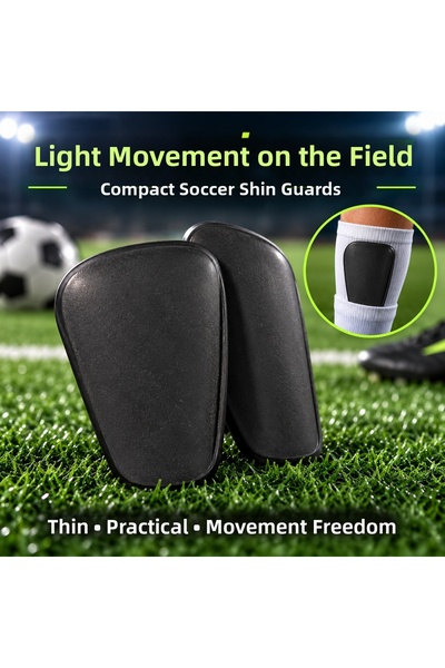 SAF HOBİ ATÖLYE DESİGN Small Size Mini Football Shin Guards – Black Shin Guar...