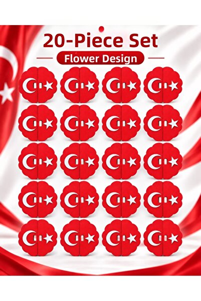 Fikart Moon Star Display Board Flower Model - Set of 20