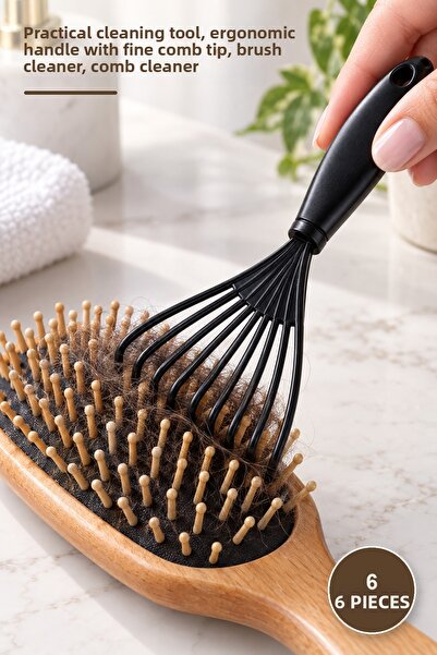 Yenilig 6 Pieces Hair Brush and Comb Cleaning Tool – Practical Cleaning Tool,...