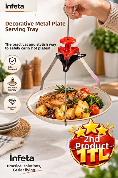 İnfeta Metal Plate Carrying Apparatus with Hanger for Service and Presentatio...