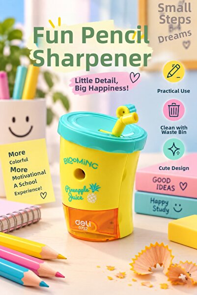 Kids Like 0732 Beverage Cup Model Desktop Pencil Sharpener with Handle - Boxe...