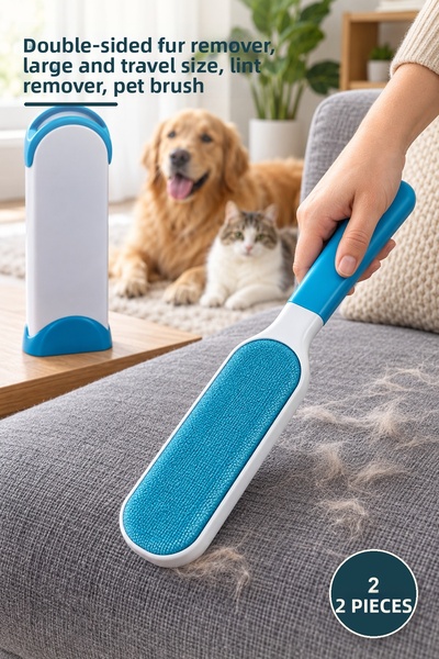 Yenilig 2-Piece Lint Removal Brush Set – Double-Sided Lint Collector, Large a...