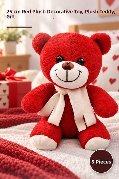 Yenilig 5 Pieces of Plush Teddy Bear - 25 cm Plush Fabric Decorative Toy with...