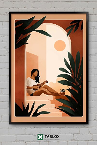tablomaxtbx Boho Romantic Musical Day Bohemian Romantic Music Day Framed Deco...