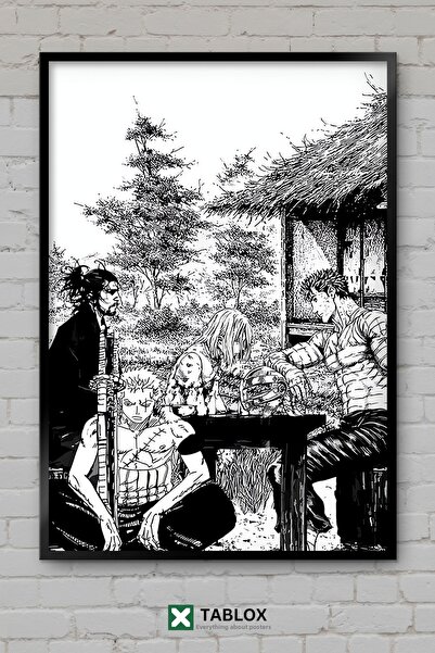 tablomaxtbx Berserk Vagabond Vinland Saga Manga Anime Samurai Frame Look Tabl...
