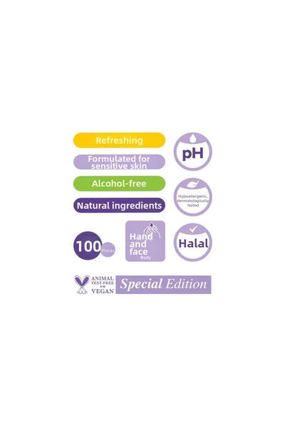 Generic Brand منشفة العناية الشخصية 100 قطعة بالأعشاب