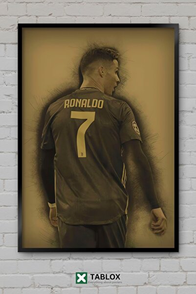 tablomaxtbx Cristiano Ronaldo, fotbalist, tablou decorativ din MDF cu aspect ...