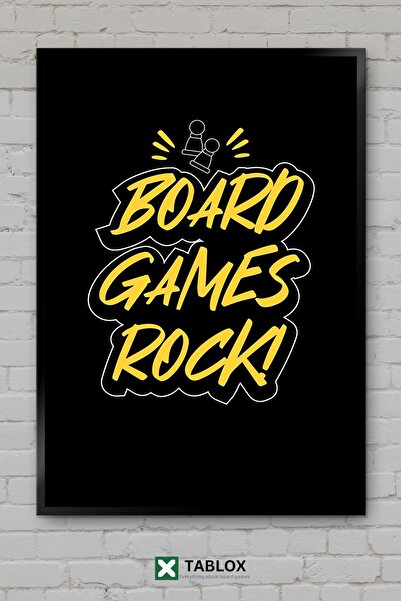 tablomaxtbx Επιτραπέζια παιχνίδια Rock Board Games Αφίσα Στρατηγικής για χόμπ...