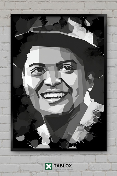 tablomaxtbx Bruno Mars Τραγουδιστής Ποπ Μουσική Φανκ Πορτρέτο Διακοσμητικός π...