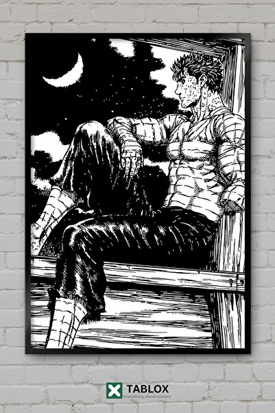 tablomaxtbx Berserk Anime Manga Guts Dark Fantastic Tablou decorativ MDF cu r...