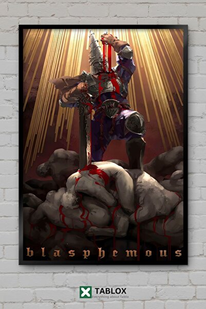 tablomaxtbx Joc Blasphemous Game Acțiune întunecată Artă religioasă Pictură d...