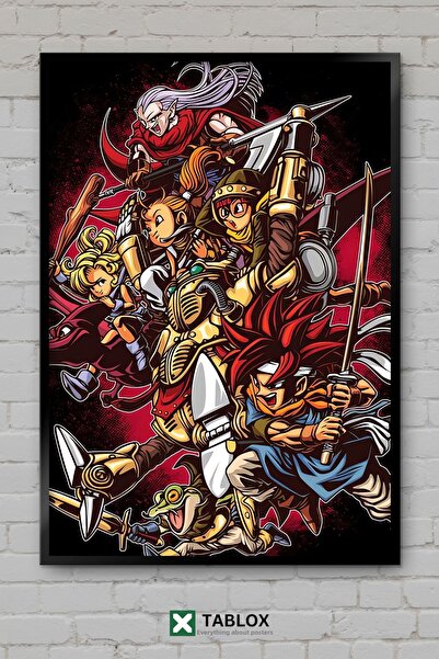 tablomaxtbx Chrono Trigger Game Time RPG Clasic Retro Frame View Decorativ MD...