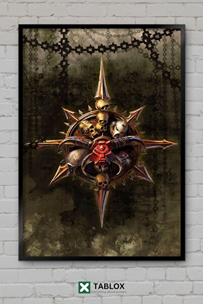 tablomaxtbx Warhammer Chaos Space Marines Warriors Tablou decorativ înrămat d...