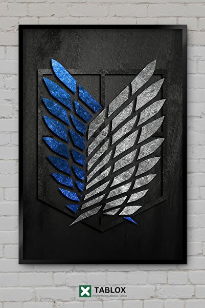 tablomaxtbx Attack On Titan Wings Kanat Anime Manga Shingeki Frame View Decor...