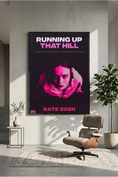 postercraft Poster din lemn cu pictură pe tabla Kate Bush Running up That Hil...