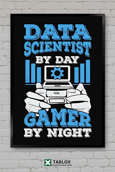 tablomaxtbx Data Scientist Veri Bilimci Gamer Gamer Poster pentru jocuri cu a...