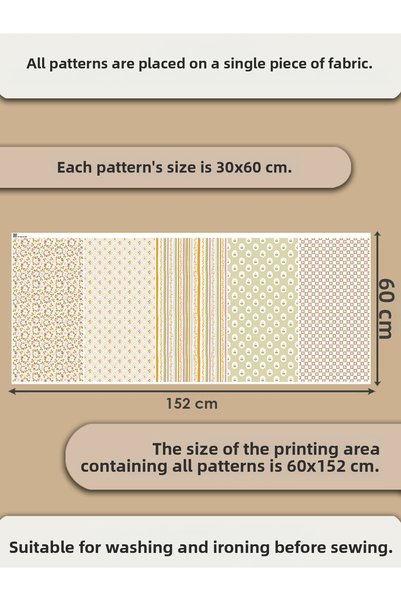FabricMarket مجموعة ألواح من القماش القطني 100%، 5 أنماط مختلفة، مقاس 30x60 سم - بنمط زهور عتيق، ودرجات وردية فاتحة، وخضراء، ورمادية.