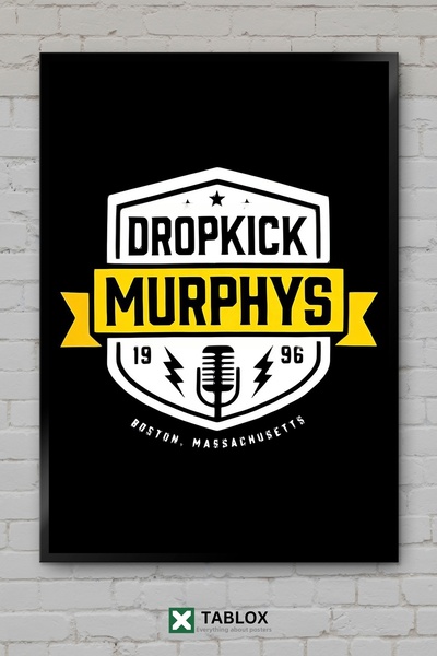tablomaxtbx Αφίσα του μουσικού συγκροτήματος Dropkick Murphys Punk Rock, Διακ...