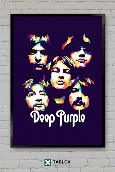 tablomaxtbx Ilustrații Deep Purple Ilustrație Muzică rock Poster cu aspect de...
