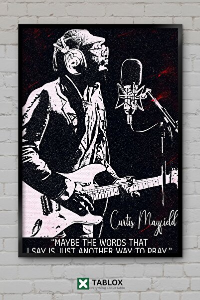 tablomaxtbx Curtis Mayfield Cântăreț Poster cu muzică soul, tablou decorativ ...