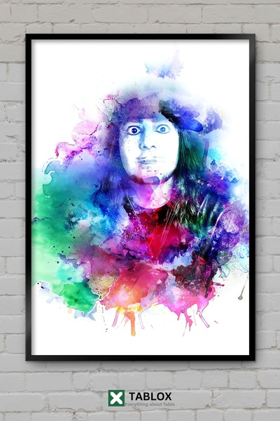tablomaxtbx Daron Malakian Watercolor Suluboya Rock Music Poster Frame Look D...