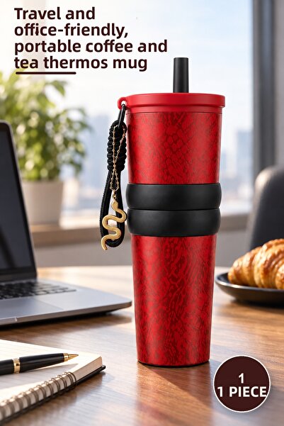 Yenilig 1 Piece Luxury Design Double Layer Vacuum Thermos Cup – for Travel an...