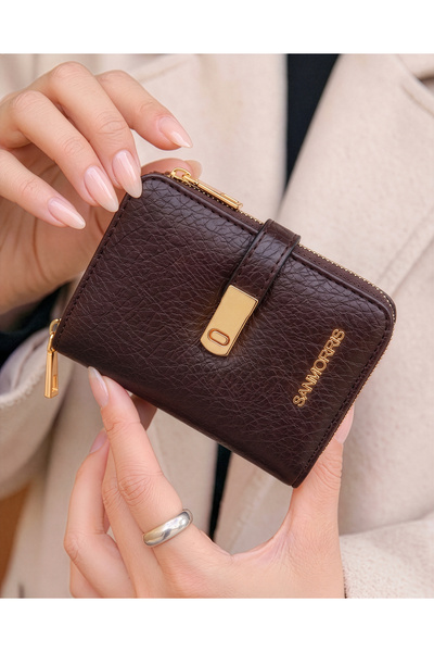 Lifonbag محفظة نسائية أنيقة ومفيدة متعددة الأقسام مع تفاصيل قفل (12.5x8x3.5 سم)