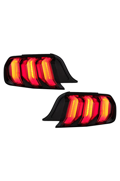 tuningset Stopuri Full LED compatibile cu Ford Mustang VI S550 2015-2019 Roși...