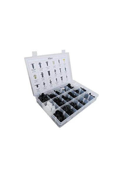 tuningset Kit de fixare din plastic cu cleme automate 425