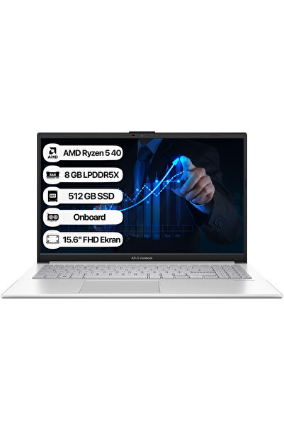 ASUS Vivobook Go 15 E1504FA-BQ4463 AMD Ryzen 5 40 8GB 512GB SSD Freedos 15.6"...
