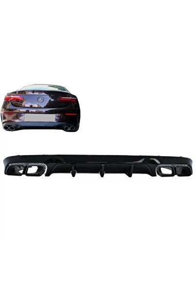 tuningset Difuzor spate cu terminații de evacuare compatibil cu Mercedes E-Cl...