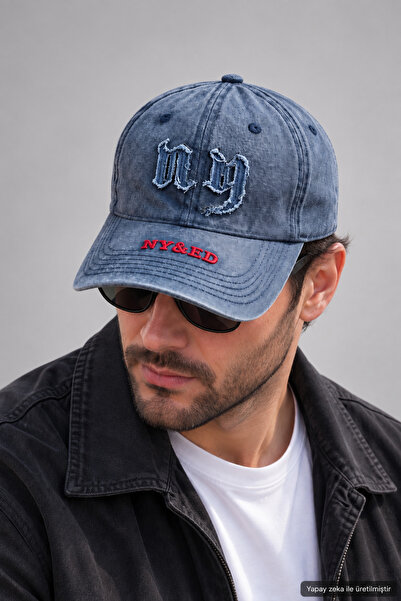 ZERAMİNE Unisex Embroidered Hat Antique Washed Vintage Sports Cap Daily Adjus...