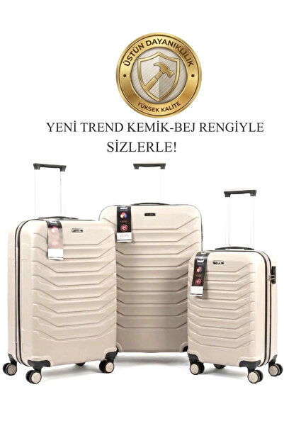 Atlas PP SÜPER ESNEK KIRILMAZ VALİZ SETİ 3 ADET
