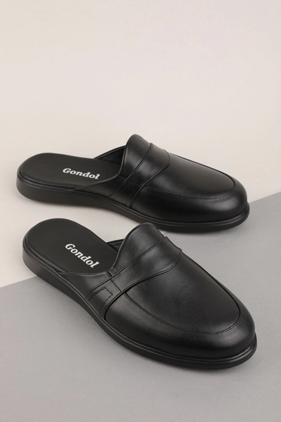 Gondol حذاء رجالي من الجلد الطبيعي من نوع Damat Dowry House Slipper مقاس 55 ب...