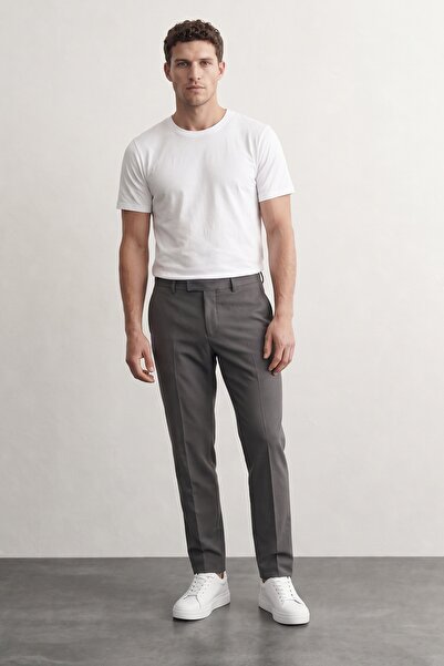 D'S Damat Ds Damat Slim Fit Beyaz Bisiklet Yaka %100 Pamuklu Nefes Alabilen T...