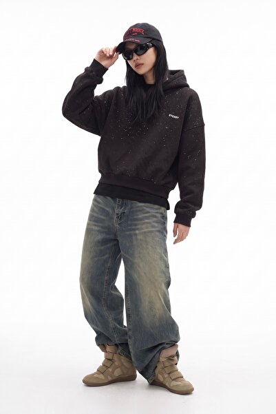 STESSY SİMLİ OWERSİZE SWEAT