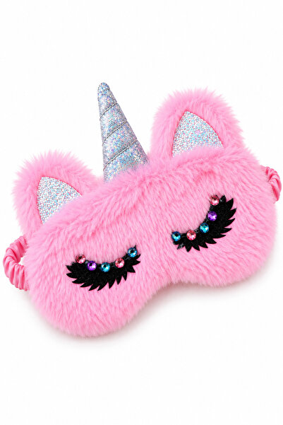 SHEKER HOME Unicorn Peluş Uyku Göz Bandı – Yumuşak Konforlu Uyku Aksesuarı