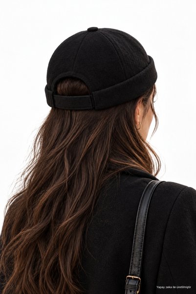 ZERAMİNE Kaşe Docker Bere Şapka Yünlü Unisex