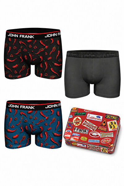 John Frank ÜÇLÜ METAL KUTU BOXER