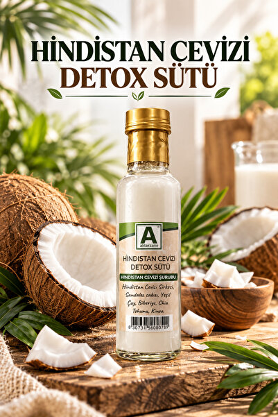 Aktarzane Hindistan Cevizi Detox Sütü 250 ml - Katkısız ,Vegan Ve Doğal İçerik