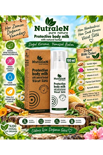 Nutralen Moisturizing Cream Protective Body Milk 100 ml (with Fly Repellent E...