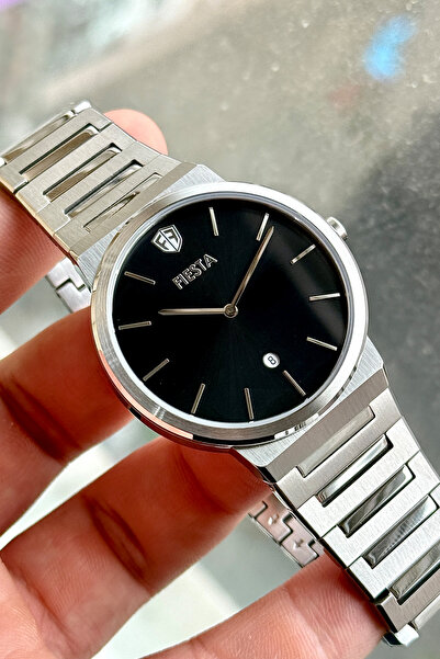 Fiesta F25038M Men's Wristwatch with Steel Strap